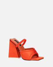 EMMI - sandali con tacco arancione con elastico