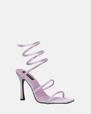 NORA - tacchi alti con spirale viola con gemme