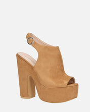 MYRA - sandales à plateforme à talons en beige