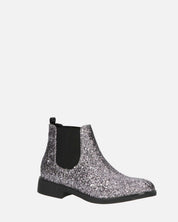 SOPHIE - stivaletto stile chelsea in glitter grigio