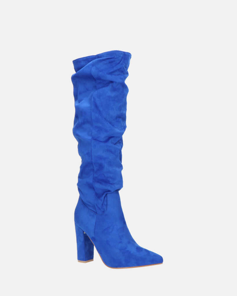 JONITTA - stivale alto con tacco in blu