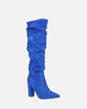 JONITTA - stivale alto con tacco in blu