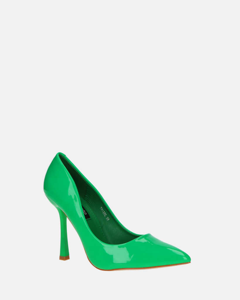 THISBE - decollete in glassy verde
