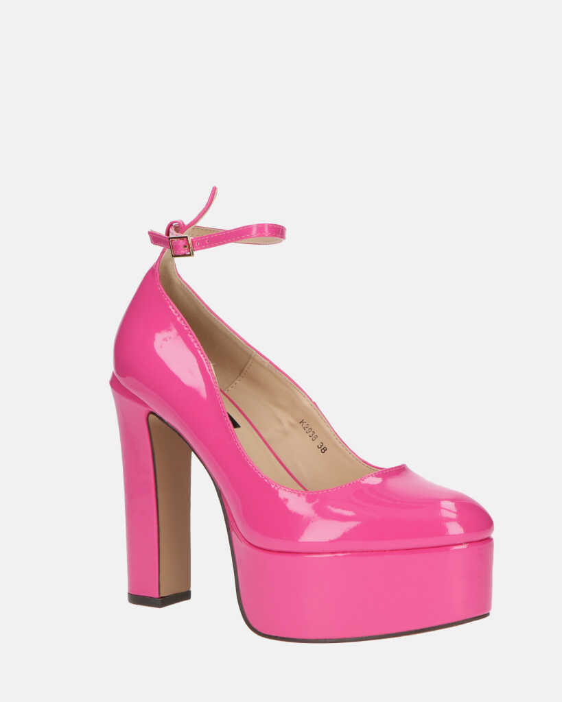 SOLEIL - scarpe con tacco alto in glassy fuchsia