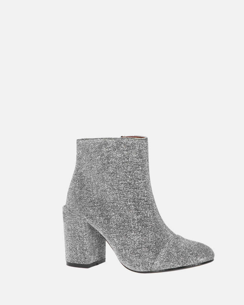 IRENE - stivaletto in glitter grigio