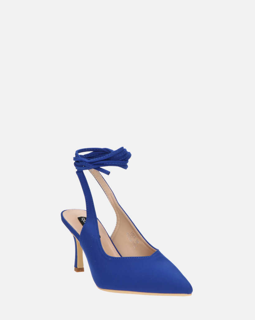 IOLE - scarpe con tacco a spillo in lycra blu