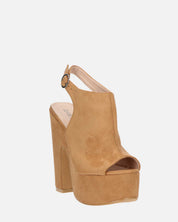 MYRA - sandales à plateforme à talons en beige