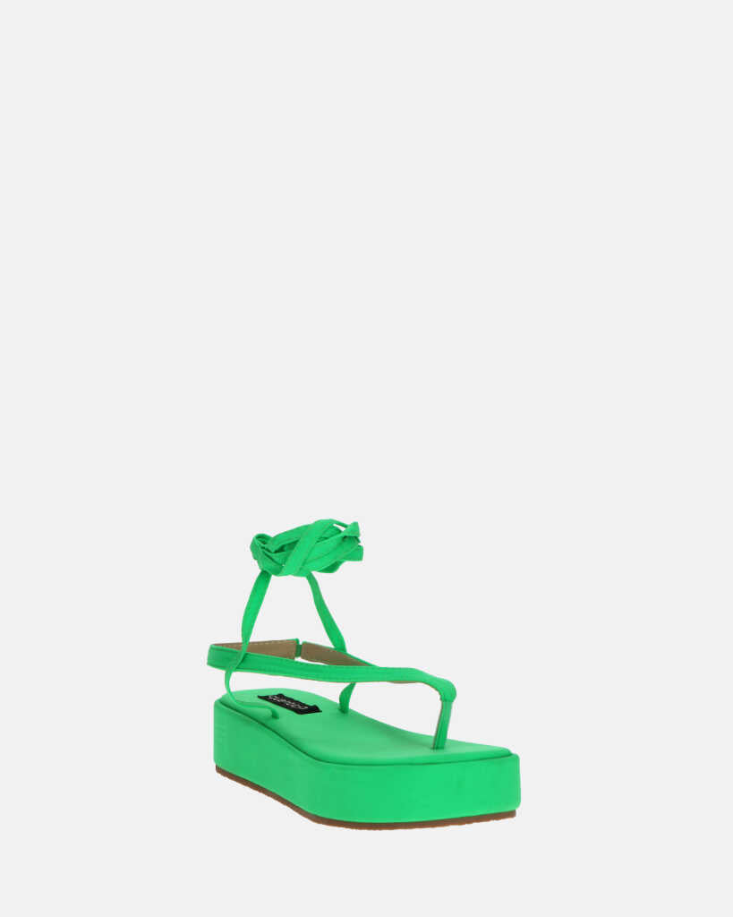 YULIYA - sandali platform verde