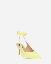 IOLE - escarpins talons aiguille lycra jaune