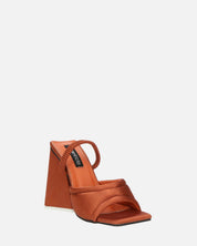 EMMI - sandali con tacco marroni con elastico