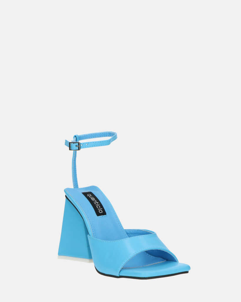 KUBRA - sandali con cinturino in ecopelle azzurra