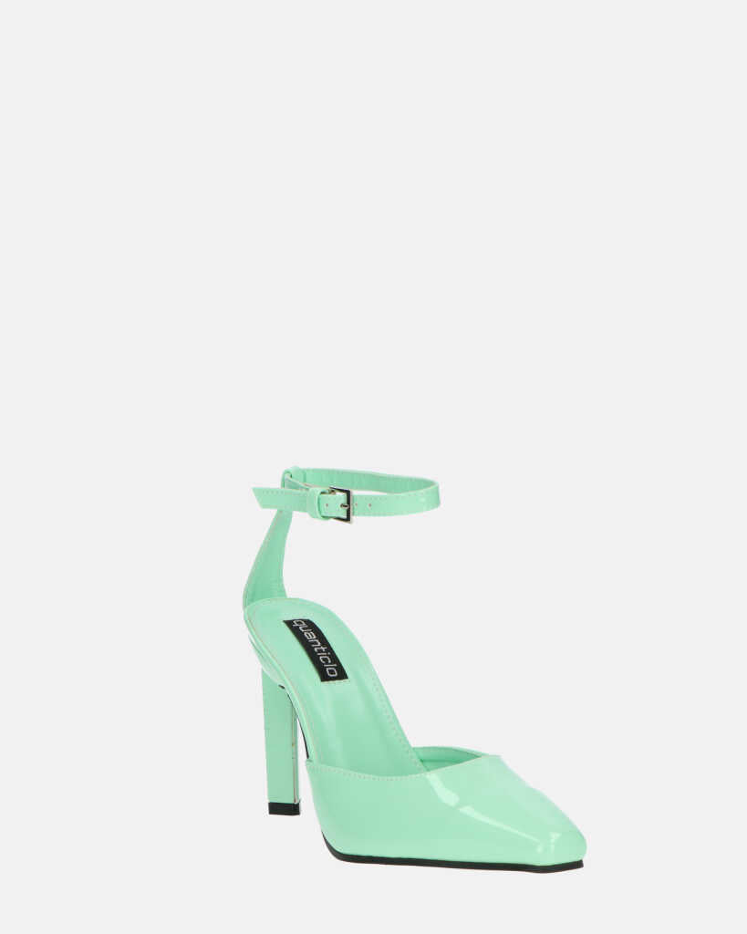 LUDWIKA - chaussures à talon et bride en glassy vert
