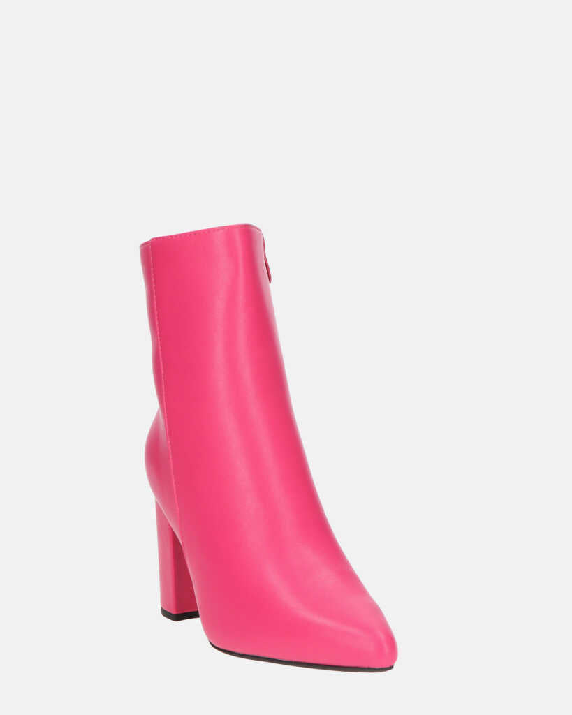 OLIVIA - stivaletti con cerniera in PU fucsia