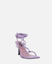 DOLLY - tacco a spillo violetto con lacci