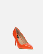 PORSHA - decolette in glassy arancione con tacco a spillo