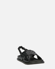 MICH - sandali neri con ecopelle padded