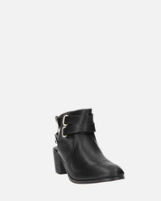 NELL - scarpa con tacco e fibbie in nero