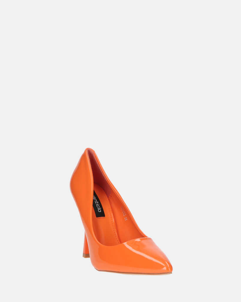 THISBE - decollete in glassy arancio
