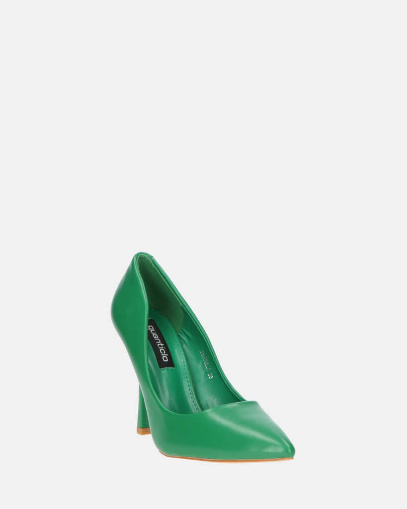 CONSUELO - decollete in PU verde