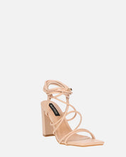 MARISOL - sandali con tacco beige con lacci