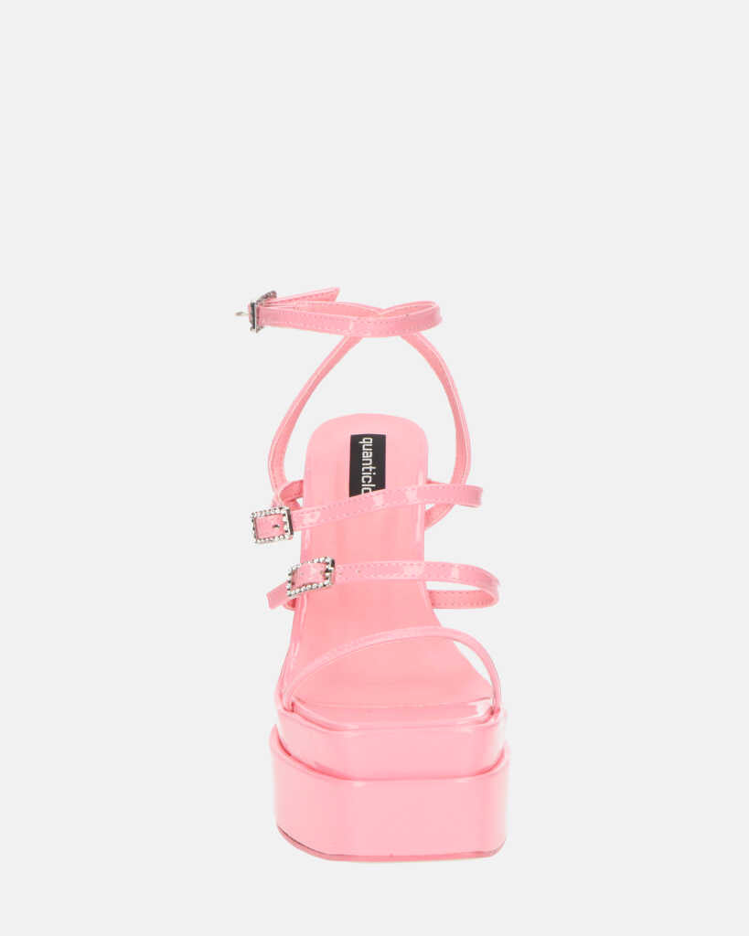 TEXA - sandali con cinturino e tacco alto in rosa