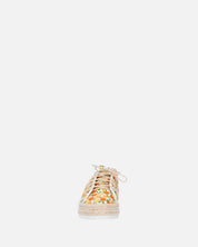 CHALICE - espadrille en imprimé orange