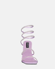 NORA - tacchi alti con spirale viola con gemme