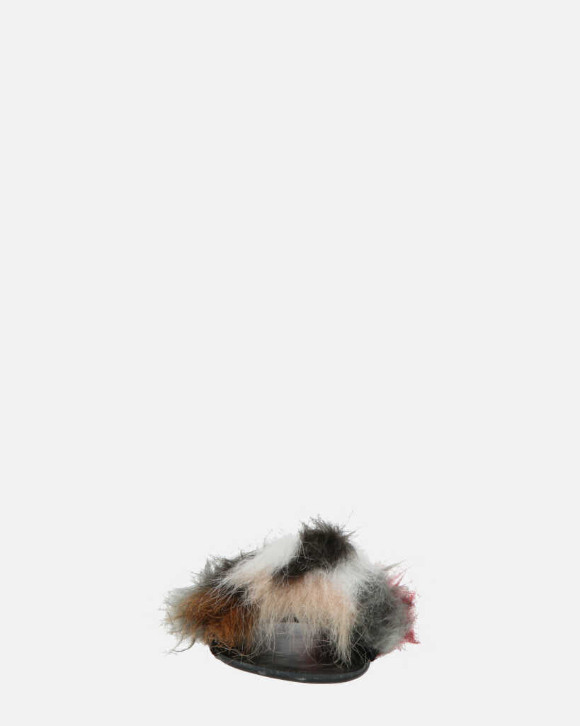 STEFFI - slider in ecopelliccia multicolor