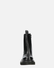 FEBE - chaussures noires avec élastique en simili cuir