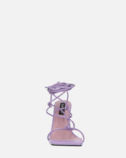 DOLLY - tacco a spillo violetto con lacci