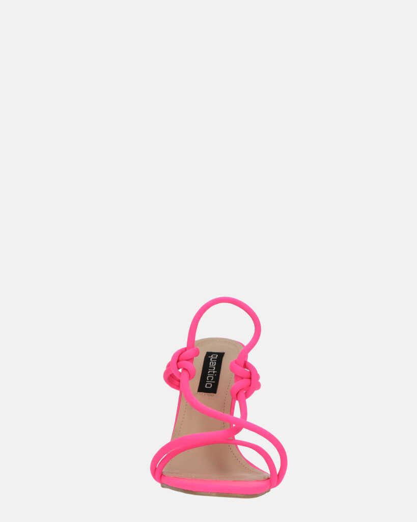 RAFA - sandali con tacco in lycra fuchsia