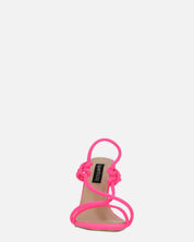 RAFA - sandali con tacco in lycra fuchsia