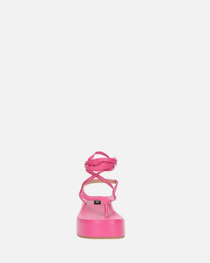 YULIYA - sandali platform fucsia