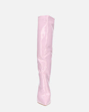 LOLY - stivale con tacco in glassy violetto