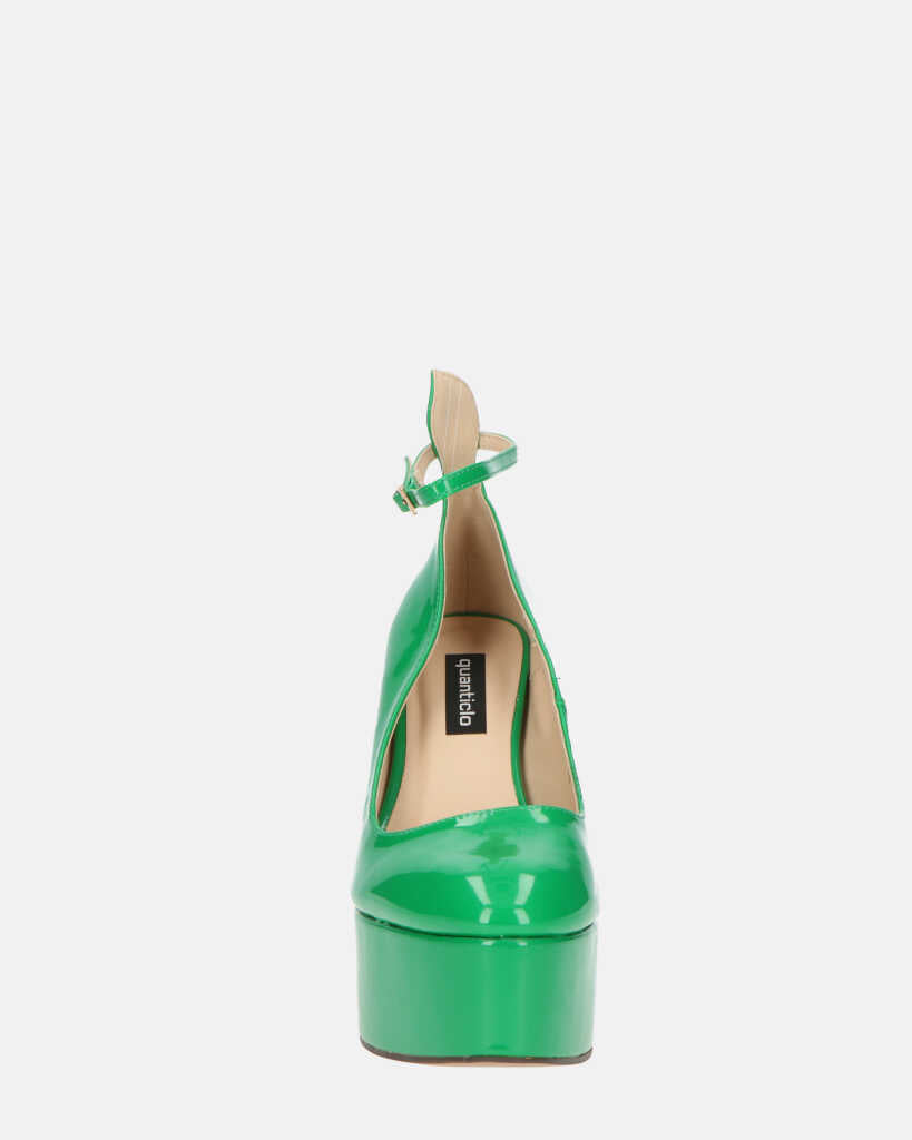 SOLEIL - chaussures à talons en vert glassy