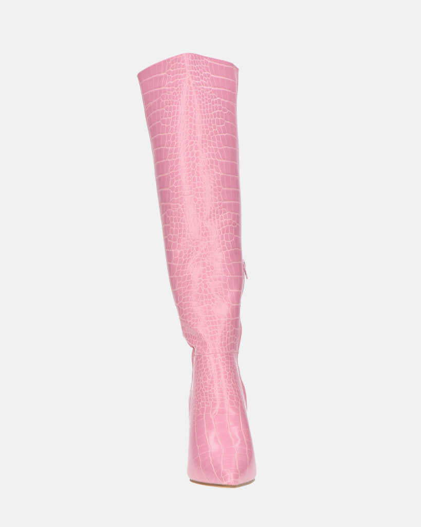 Stivali alti rosa cipria sales