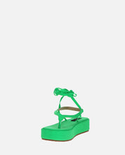 YULIYA - sandali platform verde
