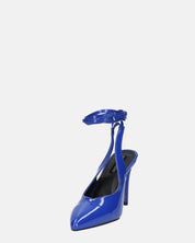 ADENIKE - décolleté con lacci in glassy blu