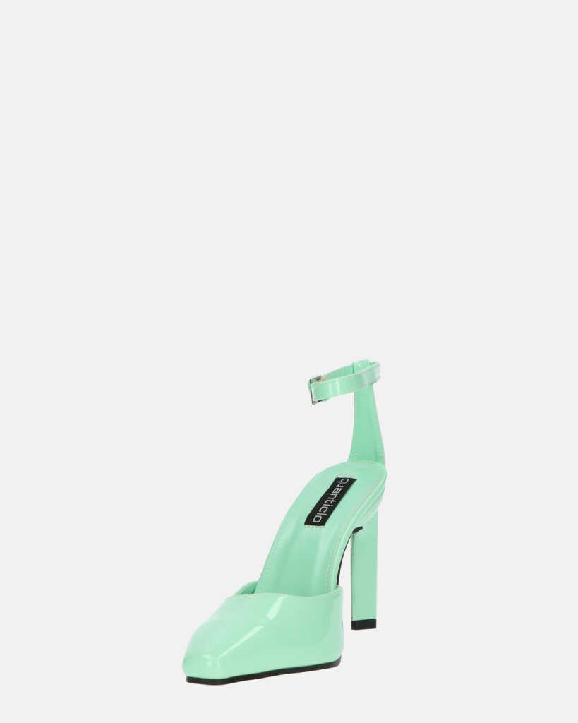 LUDWIKA - chaussures à talon et bride en glassy vert