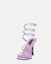 NORA - tacchi alti con spirale viola con gemme