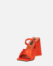 EMMI - sandali con tacco arancione con elastico