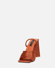 EMMI - sandali con tacco marroni con elastico