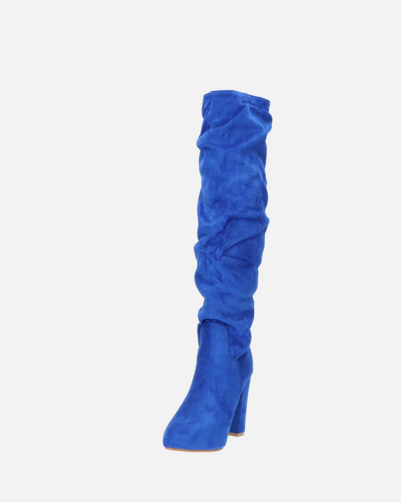 JONITTA - stivale alto con tacco in blu