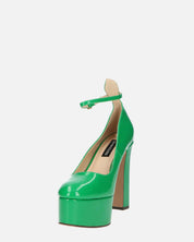 SOLEIL - chaussures à talons en vert glassy