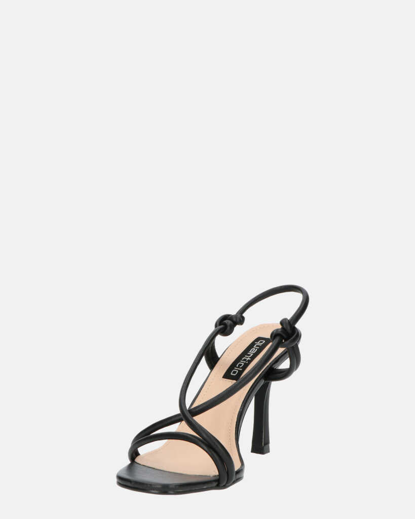 RAFA - sandales à talons en pu noir
