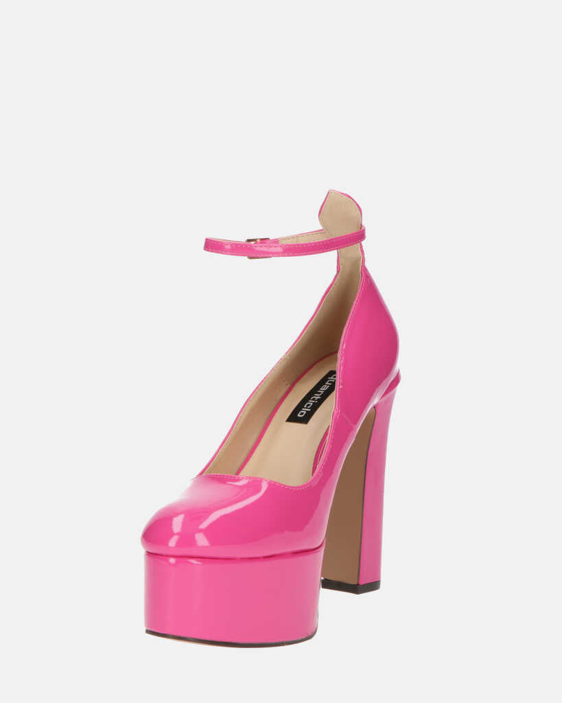 SOLEIL - scarpe con tacco alto in glassy fuchsia