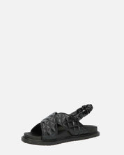 MICH - sandali neri con ecopelle padded