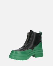 CHRISTIANE - scarpe con cerniera in PU verde