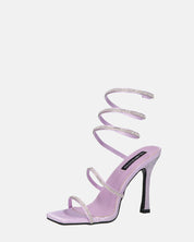 NORA - tacchi alti con spirale viola con gemme