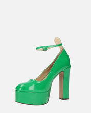SOLEIL - chaussures à talons en vert glassy